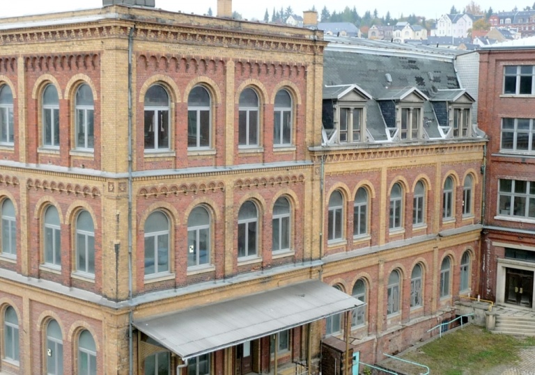Denkmalgeschütztes Fabrikgebäude in Greiz